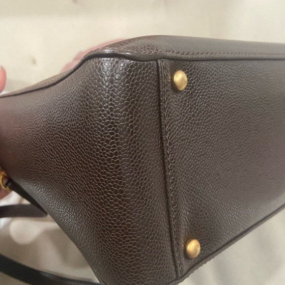 Chanel Caviar dark brown Timeless Cc tote - Picture 7 of 14
